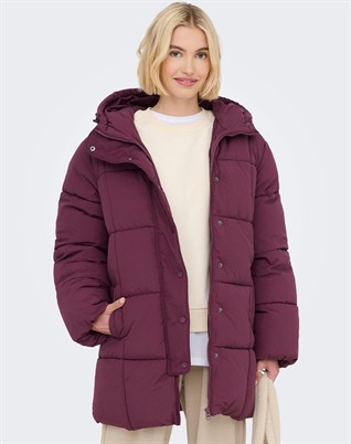 JDYWonder Lang Hood Puffer Jakke